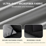 WQSPRING King Size Comforter Set, Reversible 3 Pieces Lightweight Soft Bedding Set for All Season, Premium Bed in a Bag Includes 1 Comforter (106"x90") and 2 Pillowcase (20"x36") WQSPRING