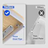 FLEXISPOT Comhar Electric Standing Desk with Drawer Desktop & Adjustable Frame w/USB Charge Ports (Bamboo-Look Laminate/White, Wood) FLEXISPOT