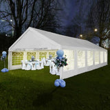 Party Tent 20x40Ft Heavy Duty Outdoor Canopy Tent Carport Gazebo Wedding Tent Carport Event Shelter Large Canopy Tent with Storage Bags SAILARY