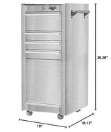 Viper Tool Storage V1804SSR Salon Cart, Stainless Steel Viper Tool Storage
