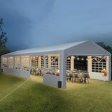 20'x40' Party Tent Heavy Duty, Large Party Canopy Wedding Event Tent with Removable Sidewalls & 4 Sand Bags for Parties Outside UV50+ Waterproof, Carpas para Fiestas (20x40 FT) HOWSVN