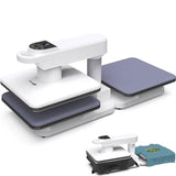 AKEYDIY Dual Auto Heat Press 15"x15" Heat Press Machine for T Shirts with Double Workstation, Professional Sublimation Shirt Press with Auto Open & Release, Adjustable Pressure & Higher Heating Height AKEYDIY
