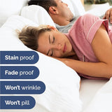 King Size 4 Piece Sheet Set - Comfy Breathable & Cooling Bed Sheets Set - Hotel Luxury Bedding for Women, Men, Kids, Teens, Boys & Girls - Deep Pockets, Ultra-Soft and Wrinkle Free - Oeko-Tex - White CGK Unlimited