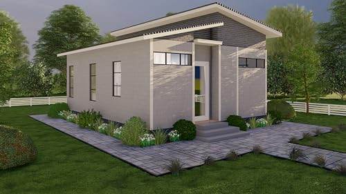 Generic Tiny House Plan 26x20-520 Sqft Cabin Cottage Layout Blueprint Small Home Design