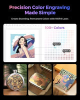 GWEIKE G3 Ultra 60W MOPA & 40W Diode Dual Laser Engraver, 3D Grayscale & Color Metal Engraving, 16MP Smart Camera, 15,000mm/s Fast Fiber Laser Cutter and Laser Engraver Machine for Metal Wood Acrylic G·WEIKE