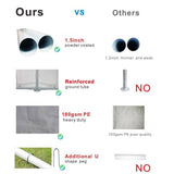 Large Heavy Duty Party Tent with Durable Steel Frame and Protection - Ideal for Weddings, Events, and Carports(20x30ft) BKNROIHB