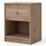 Pemberly Row 3 Piece Dresser and Nightstand Bedroom Set in Jackson Hickory Pemberly Row