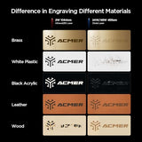 ACMER P3 24W(24,000mW) Diode Enclosed Laser Engraver, Built-in Air Assist, Honeycomb, 48000mm/min Batch Process Speed, CNC Laser Cutter and Engraver Machine, Laser Safety Class 1 ACMER