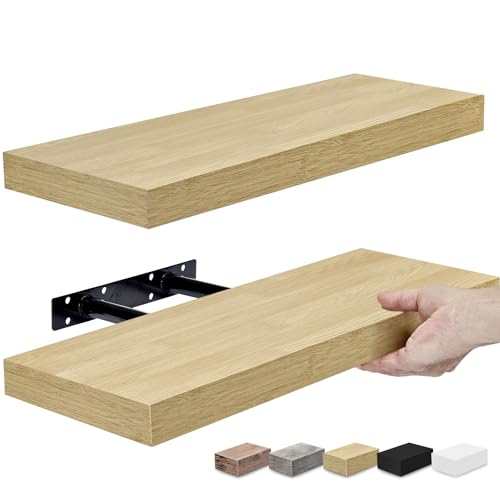 Sorbus Maple Wood Floating Shelves – Versatile Wall-Mounted Storage for Home Decor (2 Pack) Sorbus