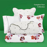 kate spade new york Scalloped Edge Euro Sham, 26" x 26" Decorative Pillow Cover, Single 100% Cotton Cover, Machine Washable, Marshmallow kate spade new york