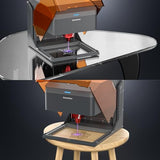 Genmitsu Kiosk 5W 5000mW Laser Engraver, Light Weight & Portable Laser Engraver Machine, Home Laser Cutter with Acrylic Enclosure for Wood/Leather/Metal, 3.9'' x 3.9'' Engraving Area, Safety Class 1 SainSmart