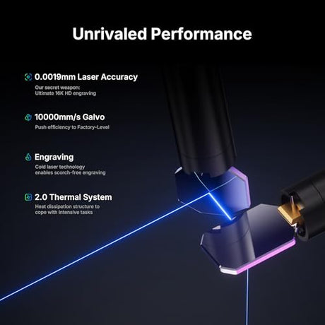 ComMarker X 6W UV Engraving Machine, 3D Internal Engraving, Auto-Focus with LiDAR Ranging System, 10,000mm/s Engraving System, On-Site & Small-Batch Ready Engraving Machine ComMarker