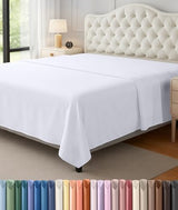 Utopia Bedding Flat Sheet - 1 Pack (Full, White) - Soft Brushed Microfiber Fabric - Shrinkage & Fade Resistant Top Sheet - Easy Care Bed Sheet Utopia Bedding