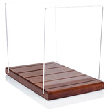 MÖNKE Premium Vinyl Record Storage - a Mid-Century Style Record Holder for Albums, 60-70 LP Capacity - Complements Any Record Player (Brown) MÖNKE