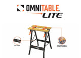 Disston OmniTable Lite Portable Workbench Worktable Fully Adjustable Tilting Table is Great for Clamping. OmniTable