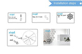 OSHIYINN Felt Fiber Surface High Density Polyester Fiber Board 3D Flower Venus 14"x12" Hanging Room Divider Panel Cut Room Partition Home Decoratio(12 Pcs)(Sky Blue) OSHIYINN