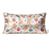 Pillow Protectors Silk Bedding Satin Pillowcases Single Pillow Case with New Year Sweets On A White Background Perfect for Room Decor Aesthetic Cute Bedroom Decor Cute Dorm 24 × 40 inch Generic