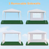 Outvita Outdoor Party Tent, Patio Canopy Tent Gazebo with Removable Sidewalls Instant Event Tent for Cater Events Wedding Birthday Pavilion Beach BBQ (10'x10') Outvita