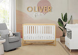 Delta Children Tribeca 4-in-1 Baby Convertible Crib, Bianca White/Natural Delta Children