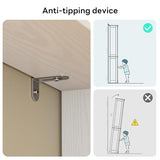 LIKIMIO Baker Rack with Power Outlet & Drawer, Coffee Bar Cabinet with Storage, Farmhouse Microwave Stand with Hutch and 5 Hooks for Kitchen, White LIKIMIO