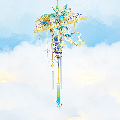 MU 3D Metal Puzzles Windbell Wind Chime D Model Kits Building for Adult and Teeners, Windchime Jigsaw Miniature DIY Sets, Birthday Gift