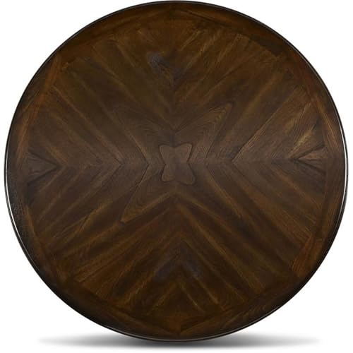 Pemberly Row Solid Wood 5-Piece Round Dining Set in Cherry Brown Pemberly Row