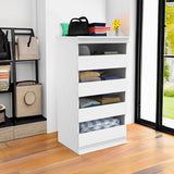 ClosetMaid Modular Storage Unit with 4 Drawers, Wood Closet Organizer, Stacking, Full Backer, Storage, Decorative Trim, White ClosetMaid