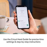 Cricut EasyPress Mini™ LT - Blue - Mini Heat Press for Pressing Shoes, Baby Clothes, T-Shirts, & More - Easy to Use with a Single Setting - Precision Tip - Compact & Portable Mini Iron Cricut