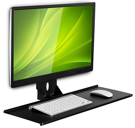 Mount-It! Monitor and Keyboard Wall Mount with VESA Keyboard Tray | Adjustable Computer Wall Desk with Mouse Platform | Space-Saving Ergonomic Stand-Up Workstation for Home Office | Fits 75x75, 100x100 VESA Mounts Mount-It!