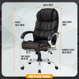 Office Chair Desk Ergonomic Swivel Executive Adjustable Task Computer High Back Stool with Back Support in Home BestOffice