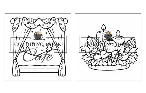 Cozy Christmas: Cute and Cozy Coloring Book for Adults & Teens Featuring Easy and Bold Christmas Designs WoodArtSupply