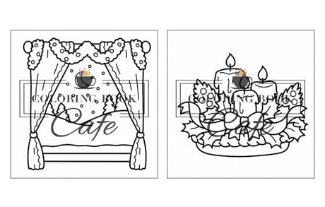 Cozy Christmas: Cute and Cozy Coloring Book for Adults & Teens Featuring Easy and Bold Christmas Designs WoodArtSupply