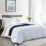 Globon Ultra-Soft Lightweight Down Feather Comforter King Size,Breathable Light Duvet Insert for Hot Sleeper/Warm Weather,Noiseless Shell,700 Fill Power with Corner Tabs,White Globon