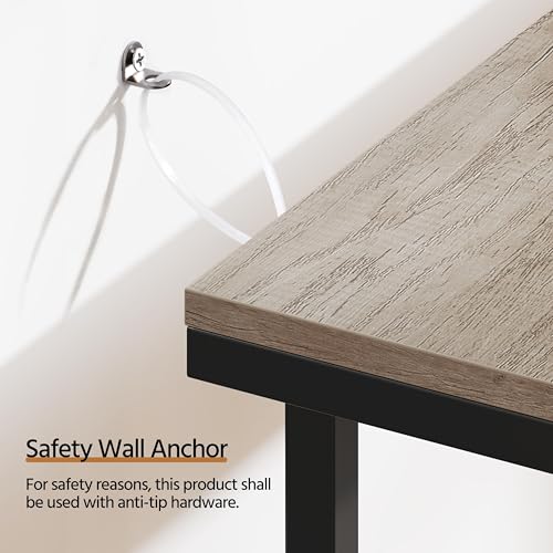 Yaheetech Narrow Console Table with Sturdy Metal Frame, 71 Inch Extra Long Entryway Sofa Table for Behind Couch, Hallway, Living Room, Gray Yaheetech
