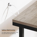 Yaheetech Narrow Console Table with Sturdy Metal Frame, 71 Inch Extra Long Entryway Sofa Table for Behind Couch, Hallway, Living Room, Gray Yaheetech