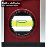 Calculated Industries 7210 AccuMASTER PRO Digital Torpedo Level and Protractor | 10” Inch | Neodymium Magnets | Bright LED Display | IP54 Dust/Water Resistant, Red Calculated Industries