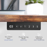 VIVO Electric Dual Motor Standing Desk Frame for 41 to 81 inch Table Tops, Frame Only, Ergonomic Standing Height Adjustable Base with Push Button Memory Controller, Black, DESK-V122EB VIVO