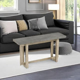 HZXINKEDZSW Contemporary Console Table with Wood Top, 59" Wood Extra Long Entryway Table with Sturdy Legs for Hallway Living Room Foyer Corridor (Gray-5) HZXINKEDZSW