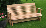 Kilmer Creek 5 Foot Natural Cedar Porch Glider, Amish Crafted Kilmer Creek