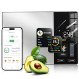 KUAIVO Smart Nutrition Food Scale with TFT Display, Tracks Calories, Fat, Carbs & Protein, Works with App for Daily Reports, 50 Built-in Foods, 23 Nutrients, Digital Kitchen Scale for Meal Prep