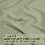 Extra Deep King Fitted Sheet - Hotel Luxury Single Fitted Sheet Only - Easily Fits 18 inch to 24 inch Mattress - Extra Deep Pockets - 100% Egyptian Cotton - Breathable, Bottom Sheets - Sage Solid MD Home Decore