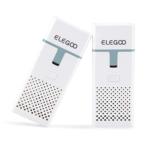 ELEGOO Mini Air Purifier with Activated Carbon Filter and Universal Adaptor for LCD/DLP/MSLA Resin 3D Printer(Pack of 2) - WoodArtSupply