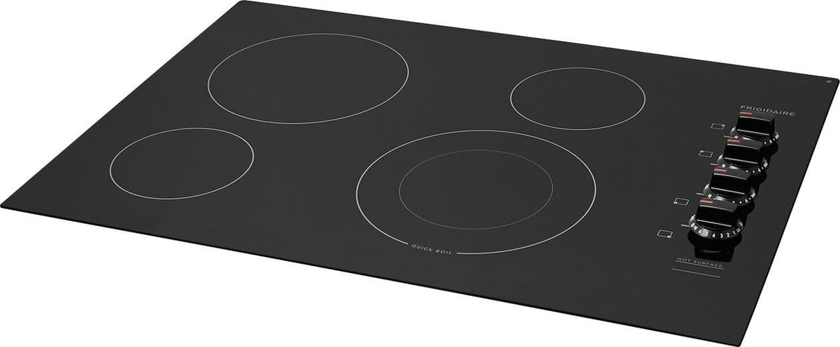 Frigidaire FFEC3025UB 30 Inch Electric Smoothtop Style Cooktop with 4 Elements in Black Frigidaire