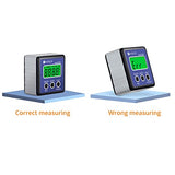 Neoteck Digital Angle Finder LCD Digital Angle Gauge Waterproof Protractor Inclinometer Bevel Box for Helicopter Bevel Angle of Miter Saw Automobile Test and Repair and ect-Blue Neoteck