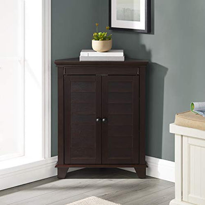 Crosley Furniture Lydia Corner Cabinet, Espresso - WoodArtSupply