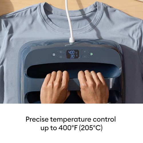Cricut EasyPress® SE – 12 in x 10 in Heat Press + Cricut EasyPress Mat, 12 in x 12 in - Heat Transfer Machine for T-Shirts, Sweatshirts, Blankets, Pillows, & More - Easy to Use - Blue Cricut