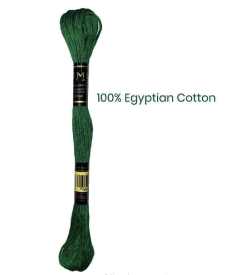 UMC STAG 12 Pieces | Premium Embroidery Thread | 100% Egyptian Cotton Premium Skeins | Cross Stitch Embroidery Floss | Oeko TEX Certified Stranded Cotton (Brown Tones) UMC STAG