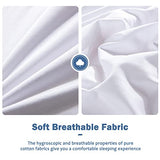 Dafinner Feather Down Blanket Twin Size, Extra Lightweight Summer Comforter, Noiseless & Ultra Soft Thin Bed Blanket with Satin Trim (68"x90", White) Dafinner