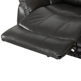 Christopher Knight Home GDFStudio Great Deal Furniture Merit Black Leather Recliner/Glider Chair GDFStudio