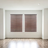 Achim Home Furnishing Cordless GII Luna 2" Slat Mahogany Venetian Window Blinds 39" W x 64" L PowerSellerUSA
